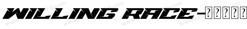 Willing Race字体转换